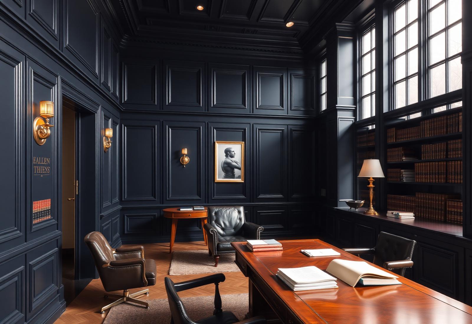 Sala de reuniões de um escritório de advocacia